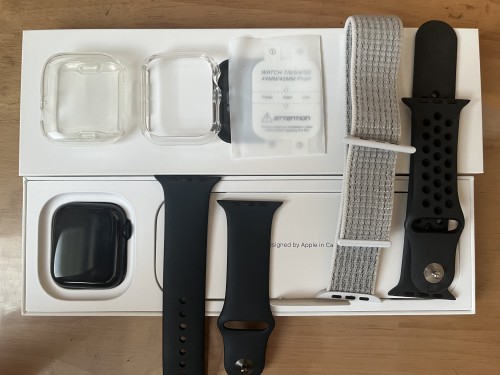 애플워치 SE Gen2 44mm 미드나이트 GPS 풀박스(그외 추가 부품