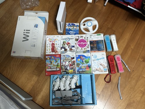 닌텐도 wii 4인 풀세트(CD포함)